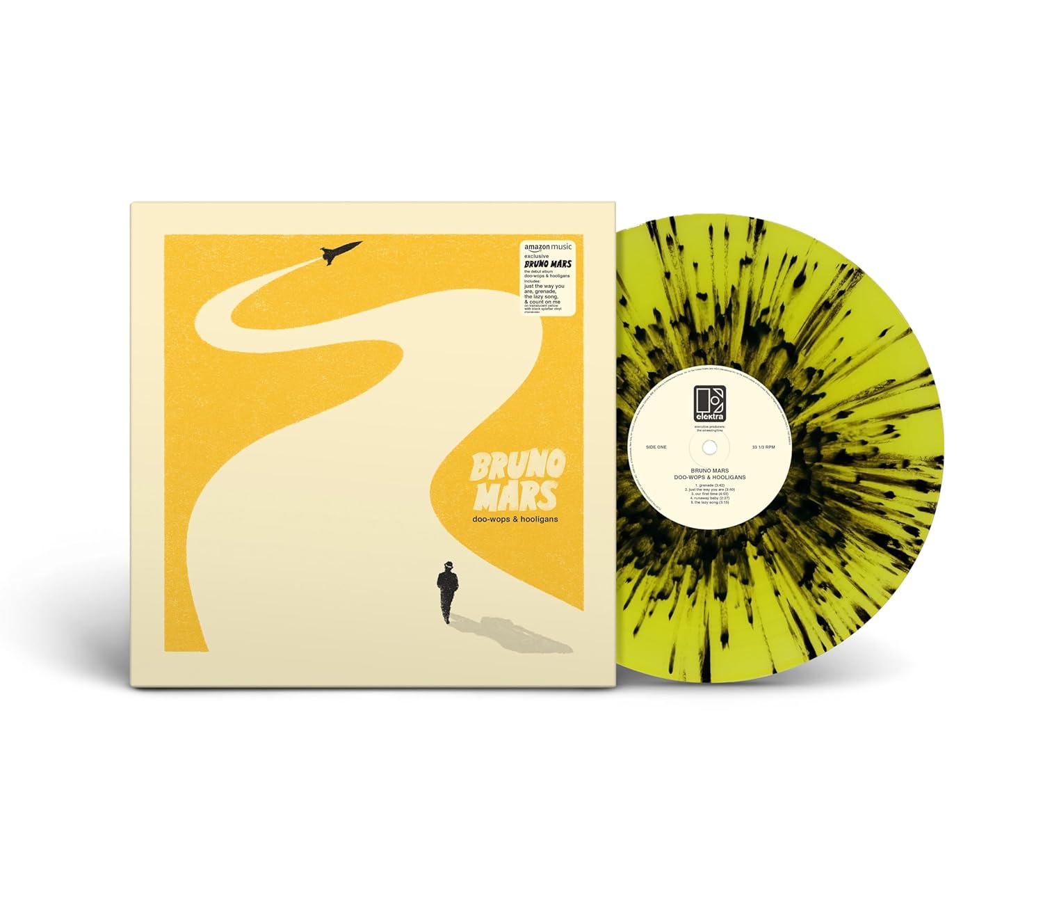 Bruno Mars - Doo-Wops & Hooligans (Translucent Yellow with Black ...